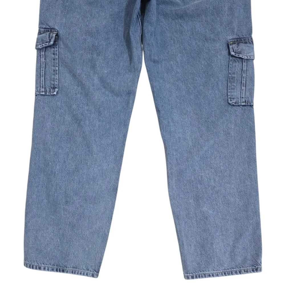 Rails Speedway Cargo Boyfriend Jean Breezy Blue Wash Size 28